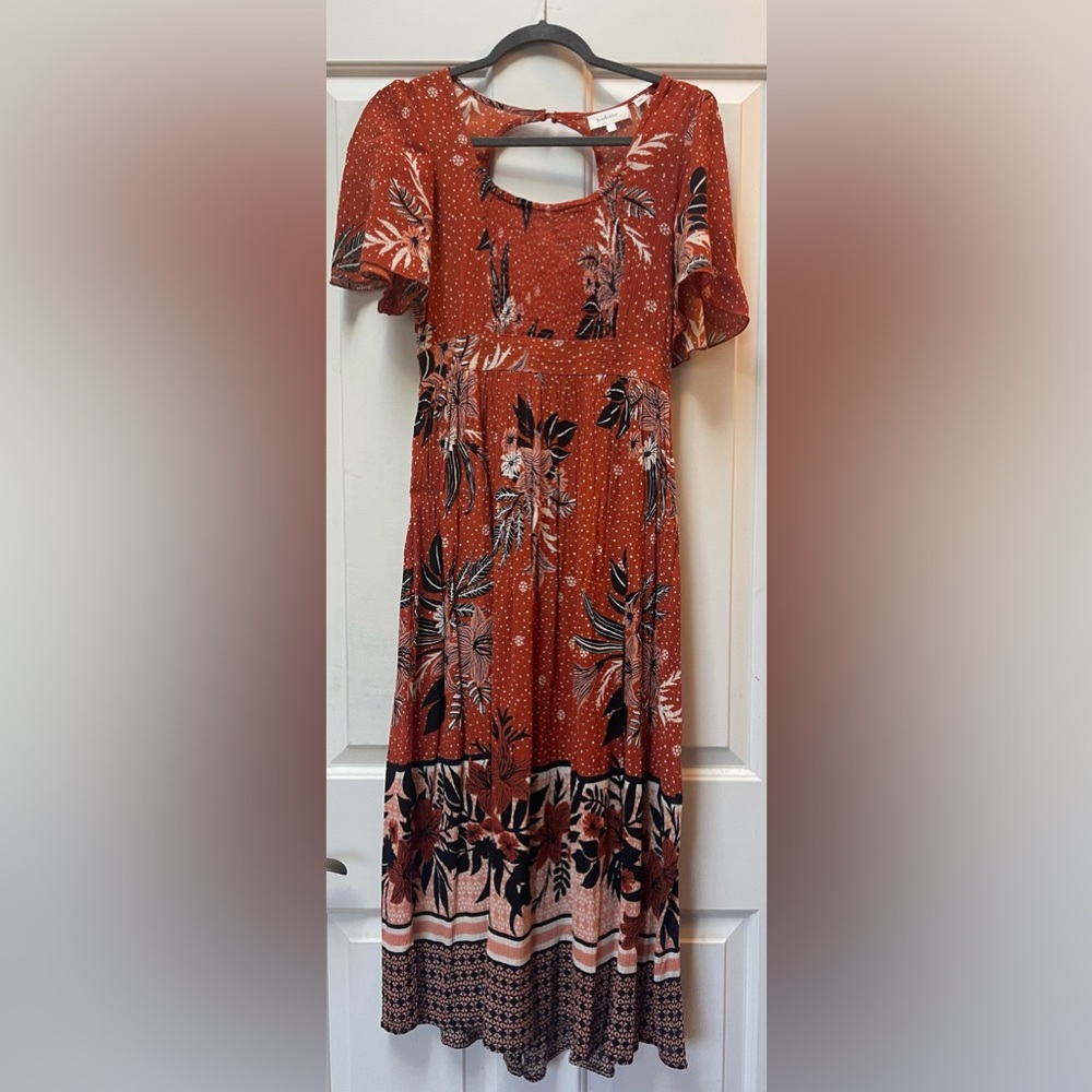 Bohme Open Back Maxi Dress